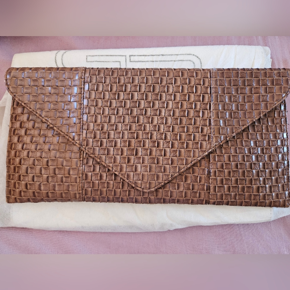 Brown Clutch- envelope cute purse